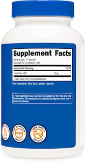 Foto 5 | Foto 5 | Suplemento Nutricost Yohimbina Hcl 5 Mg 240 Cápsulas - Venta Internacional.