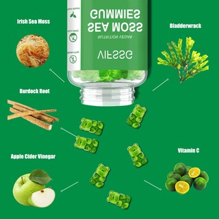 Foto 2 | Foto 2 | Gomitas De Musgo Marino Vifssg 3000 Mg Con Fucus Y Raíz De Bardana - Venta Internacional.