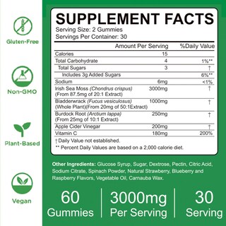 Foto 5 | Foto 5 | Gomitas De Musgo Marino Vifssg 3000 Mg Con Fucus Y Raíz De Bardana - Venta Internacional.