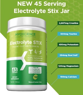 Foto 2 | Foto 2 | Electrolyte Stix Myoxcience Con Creatina En Polvo, 45 Unidades - Venta Internacional.