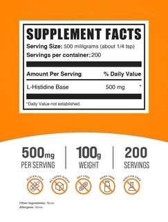 Foto 2 | Foto 2 | Supplement Bulksupplements.com L-histidina En Polvo 100 G - Venta Internacional.
