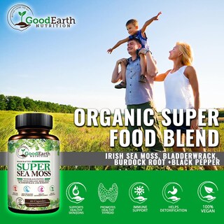Foto 5 | Foto 5 | Suplemento Goodearth Nutrition, Cápsulas De Musgo Marino, Veganas - Venta Internacional.