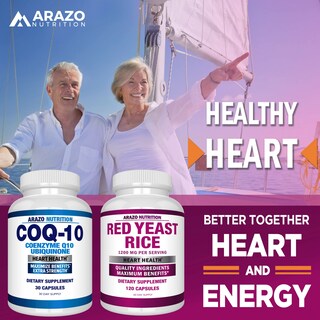 Foto 6 | Foto 6 | Suplemento Arazo Nutrition: Extracto De Arroz De Levadura Roja, 1200 Mg, 120 Cápsulas - Venta Internacional.