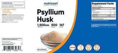 Foto 6 | Foto 6 | Suplemento Nutricost Psyllium Husk 1500 Mg 500 Cápsulas - Venta Internacional.