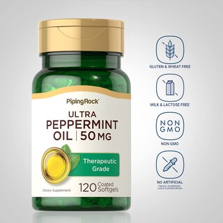 Foto 3 | Foto 3 | Suplemento De Aceite De Menta Piping Rock, 50 Mg, 120 Cápsulas De Gelatina Blanda - Venta Internacional.