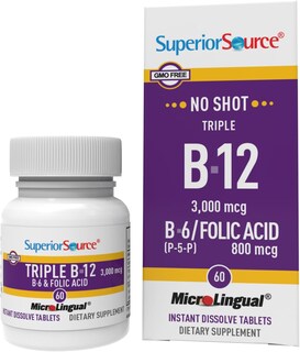 Foto 1 | Foto 1 | Suplemento Superior Source No Shot Triple B12, 3000 Mcg, 60 Tabletas - Venta Internacional.