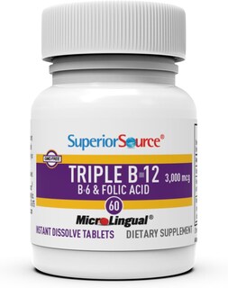 Foto 3 | Foto 3 | Suplemento Superior Source No Shot Triple B12, 3000 Mcg, 60 Tabletas - Venta Internacional.