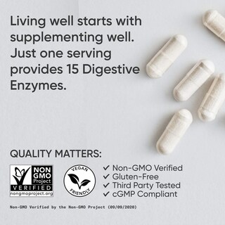 Foto 4 | Foto 4 | Digestive Enzymes Sports Research Vegan 90 Cápsulas Vegetarianas - Venta Internacional.