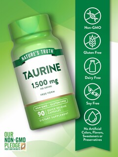 Foto 3 | Foto 3 | Suplemento Nature's Truth Taurine 1500 Mg 90 Cápsulas - Venta Internacional.