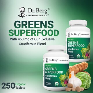 Foto 4 | Foto 4 | Suplemento Dr. Berg Greens Superfood Crucíferous 250 Comprimidos - Venta Internacional.