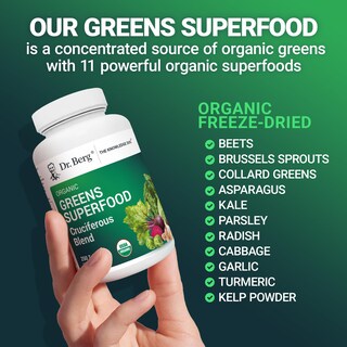 Foto 6 | Foto 6 | Suplemento Dr. Berg Greens Superfood Crucíferous 250 Comprimidos - Venta Internacional.