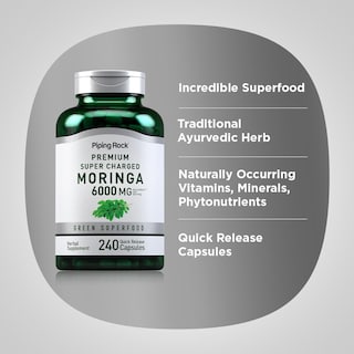 Foto 4 | Foto 4 | Suplemento Piping Rock Moringa Oleifera, Cápsulas, 6000 Mg, 240 - Venta Internacional.