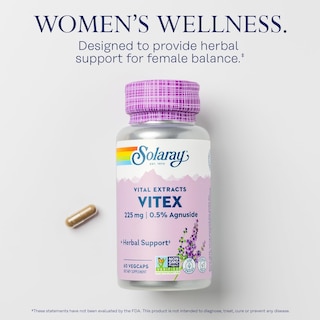 Foto 3 | Foto 3 | Suplemento Solaray De Extracto De Bayas Vitex 225 Mg Para Mujeres, 60 Cápsulas Vegetales - Venta Internacional.