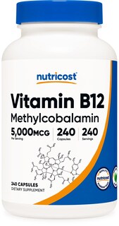 Foto 1 | Foto 1 | Suplemento De Vitamina B12 Nutricost 5000 Mcg 240 Cápsulas - Venta Internacional.
