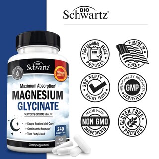 Foto 5 | Foto 5 | Cápsulas de Glicinato de Magnesio BioSchwartz 500 mg 240 Cápsulas - Venta Internacional