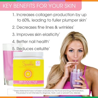 Foto 5 | Foto 5 | Colágeno En Polvo Sparkle Skin Boost Plus Acai Lemonade 30 Unidades - Venta Internacional.