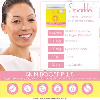 Foto 6 | Foto 6 | Colágeno En Polvo Sparkle Skin Boost Plus Acai Lemonade 30 Unidades - Venta Internacional.