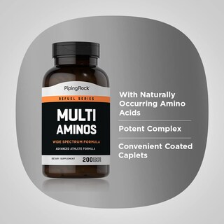 Foto 4 | Foto 4 | Suplemento Piping Rock Multi Aminoacid 200 Comprimidos - Venta Internacional.