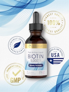 Foto 6 | Foto 6 | Suplemento Carlyle Biotin Liquid Drops 5000 Mcg 120 Ml - Venta Internacional.