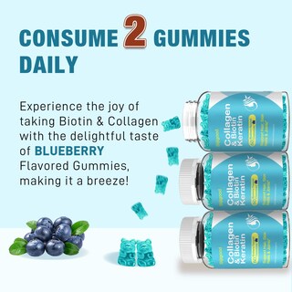Foto 5 | Foto 5 | Gomitas De Biotina Sijigood De 1500 Mcg Con Colágeno Y Queratina De 120 Unidades - Venta Internacional.