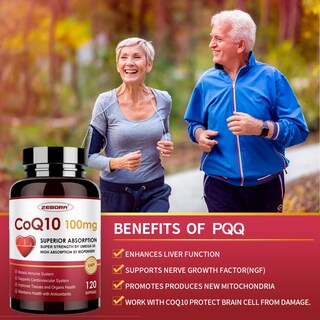 Foto 5 | Foto 5 | Suplemento De Cápsulas Blandas Zebora Coq10 De 100 Mg Con Pqq, Bioperine Y Omega-3 - Venta Internacional.