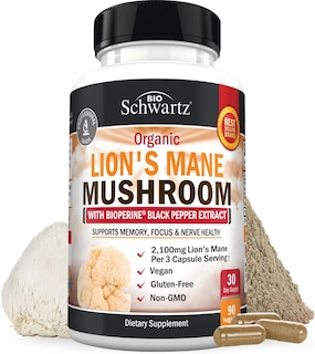Foto 1 | Foto 1 | Suplemento Bioschwartz Organic Lions Mane 2100 Mg 90 Cápsulas - Venta Internacional.