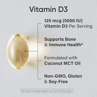 Foto 2 | Foto 2 | Suplemento Sports Research Vitamina D3 5000 UI con Aceite de Coco Orgánico 30 Cápsulas Blandas - Venta Internacional