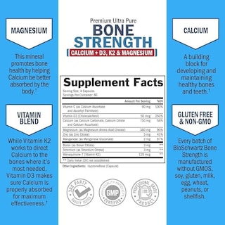 Foto 4 | Foto 4 | Suplemento Bone Strength Bioschwartz Calcio Magnesio D3 K2 - Venta Internacional.