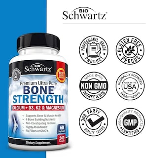 Foto 5 | Foto 5 | Suplemento Bone Strength Bioschwartz Calcio Magnesio D3 K2 - Venta Internacional.
