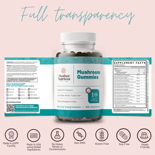 Foto 6 | Foto 6 | Suplemento Gummies Mother Nutrient Con Extracto De Hongos, 100 Ml - Venta Internacional.