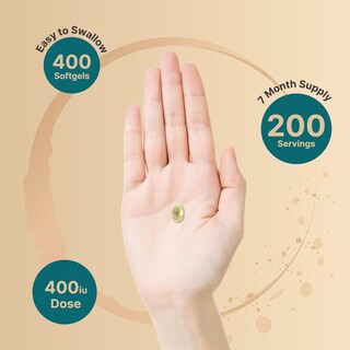 Foto 4 | Foto 4 | Suplemento NatureBell Aceite de Vitamina E de 400 Píldoras-Venta Internacional