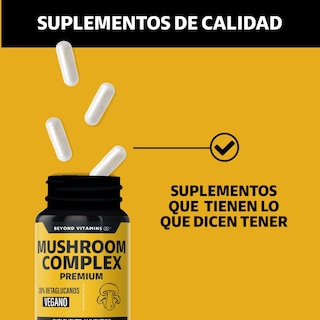 Foto 4 | Foto 4 | Suplemento Alimenticio Beyond Vitamins Mushroom Complex 60 Cápsulas
