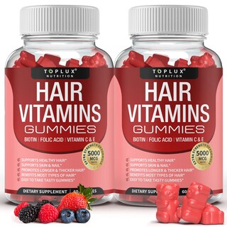 Foto 1 | Foto 1 | Vitaminas Para El Cabello, Gomitas, Suplementos, Toplux, Un Crecimiento Más Rápido Del Cabello - Venta Internacional.