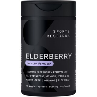 Foto 1 | Foto 1 | Suplemento Sports Research Elderberry + D3 5000 Ui con Zinc - Venta Internacional