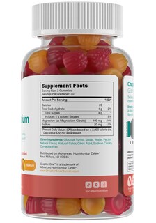 Foto 2 | Foto 2 | Gomitas De Magnesio Zahler Chapter One, 100 Mg Para Niños, 60 Unidades - Venta Internacional.