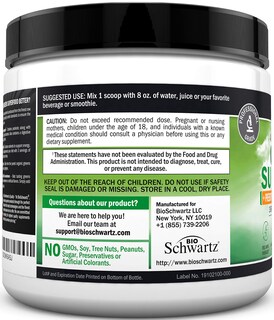 Foto 6 | Foto 6 | Superfood Greens En Polvo Bioschwartz Con Probióticos, 30 Porciones - Venta Internacional.