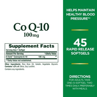 Foto 2 | Foto 2 | Suplemento Nature's Bounty Coq10 100 Mg Para La Salud Del Corazón, 45 Cápsulas Blandas - Venta Internacional.