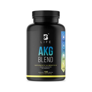 Foto 1 | Foto 1 | Ácido Alfa Cetoglutárico para Rendimiento Deportivo y Recuperación Muscular 180 Cápsulas AKG Blend B Life