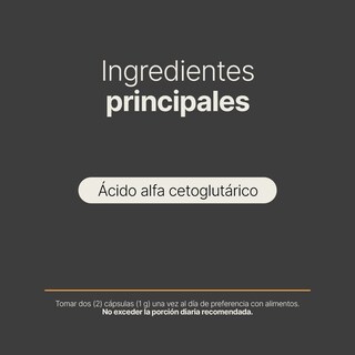 Foto 4 | Foto 4 | Ácido Alfa Cetoglutárico para Rendimiento Deportivo y Recuperación Muscular 180 Cápsulas AKG Blend B Life