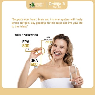 Foto 6 | Foto 6 | Aceite De Pescado Omega 3 Premium Supplement Health Dose 120 Cápsulas Blandas - Venta Internacional.