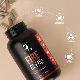 Foto 6 | Foto 6 | Mezcla De Maca, Damiana Y Fenogreco | 180 Cápsulas | Ingredientes Naturales | Fire Blend | B Life.
