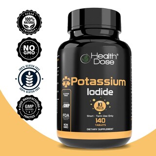 Foto 5 | Foto 5 | Supplement Health Dose Potasio + Yoduro Ki 130 Mg 140 Tabletas - Venta Internacional.