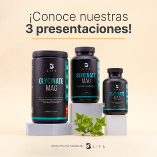 Foto 5 | Foto 5 | Glicinato De Magnesio En Polvo | 60 Porciones | Sabor Raspberry Lemonade | 600 Gramos | Glycinate Mag | B Life.