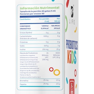 Foto 2 | Foto 2 | Probióticos 35 Billones Adicionado Con Inulina Y Bromelina. Sabor Cereza. Kids Probiotics. B Life