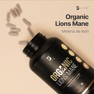 Foto 4 | Foto 4 | Hongo Melena De León | 100% Orgánico 1000 Mg Por Porción | 180 Cápsulas. Organic Lions Mane B Life.