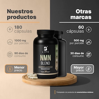 Foto 3 | Foto 3 | Suplemento Alimenticio Nicotinamida B Life con Citrato de Magnesio y Vitamina D3 180 Capsulas