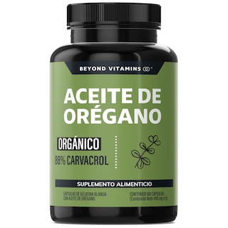 Foto 1 | Foto 1 | Suplemento Alimenticio Beyond Vitamins Aceite De Oregano Orgánico Natural Con Carvacrol 180 Cápsulas