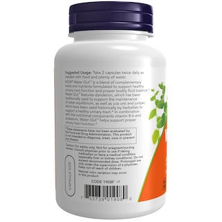 Foto 3 | Foto 3 | Supplement Now Foods Water Out 100 Cápsulas Vegetarianas - Venta Internacional.