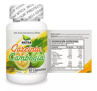 Foto 2 | Foto 2 | Garcinia Cambogia 60% Hca Natsa 60 Cápsulas