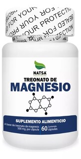 Foto 1 | Foto 1 | Treonato De Magnesio Natsa 60 Cápsulas